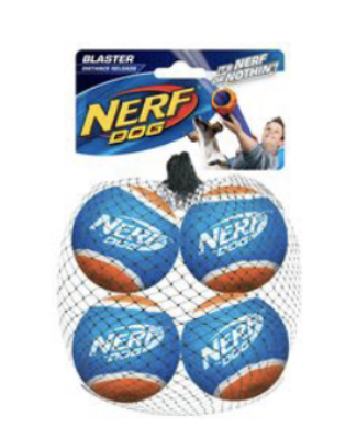 NERF DOG Lot 4 Balles Blaster Distance Balls