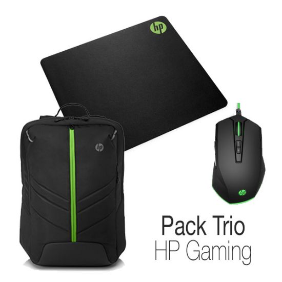 Pack Trio HP Gaming Sac + Souris + Tapis de souris