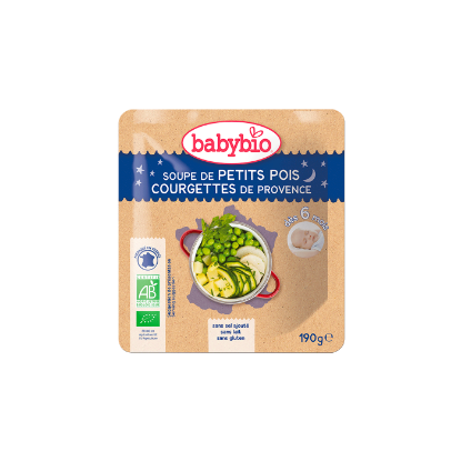 Image de Babybio Poche B. Nuit Soupe P.Pois Courgette