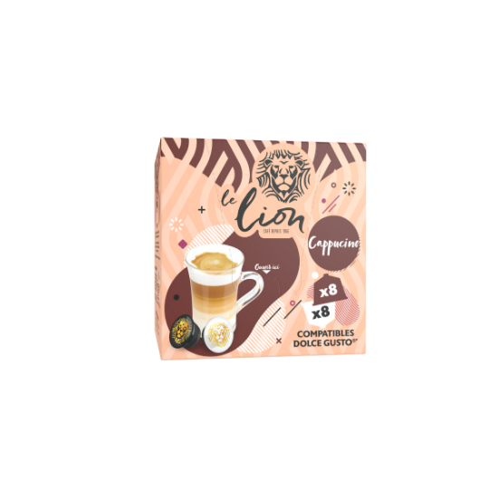 Café Le Lion Dolce Gusto - chocolat chaud - 16 dosettes   -  Shopping et Courses en ligne, livrés à domicile ou au bureau, 7j/7 à la  Réunion