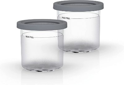 Lot 2 pots pour Ninja CREAMi NC300EU la fabrique à délices glacés