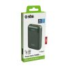 Batterie externe Power Delivery SBS - 20 W, 10 000 mAh, finition rainuree soft touch - verte