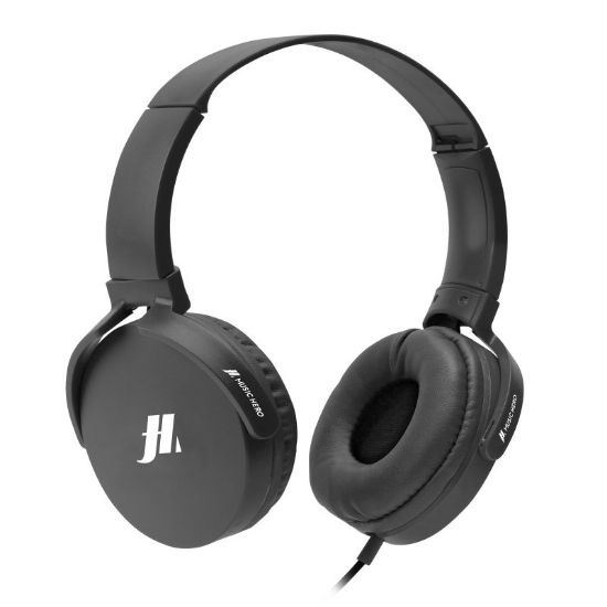 Casque filaire avec coussinets rembourres rotatifs Music Hero SBS - noir