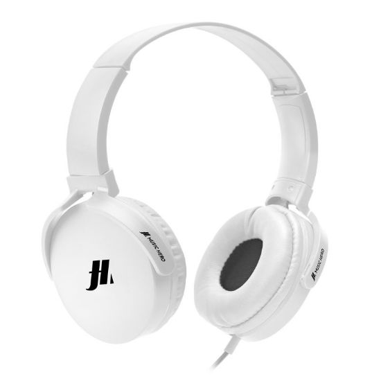 Casque filaire avec coussinets rembourres rotatifs Music Hero SBS - blanc 