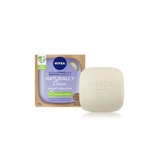 Picture of Nettoyant Visage Solide Apaisant Nivea NATURALLY CLEAN Huile de pépins de raisin, 75g