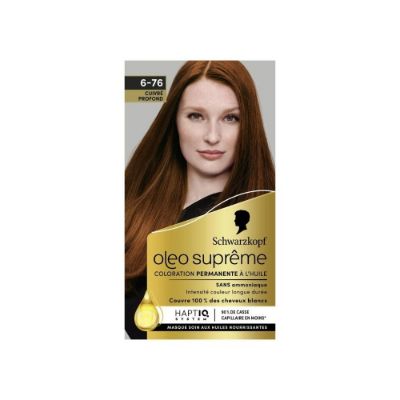 Schwarzkopf Oleo Suprême Coloration à l’huile Permanente 6-76 Cuivré Profond