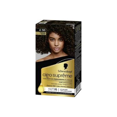 Schwarzkopf Oleo Suprême Coloration à l’huile Permanente 4-50 Noir Châtain Glacé