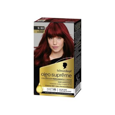 Schwarzkopf Oleo Suprême Coloration à l’huile Permanente 5-92 Rouge Éclatant