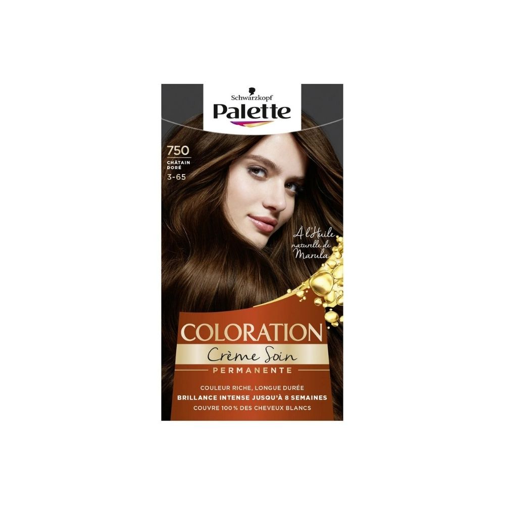 Schwarzkopf Palette Coloration Permanente Crème Soin 750 Châtain Doré Chezvousre Shopping 5739