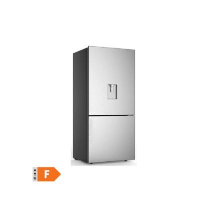 Image de Réfrigérateur combiné No Frost 2 portes avec distributeur d'eau 482 litres Hisense RB605N4WC2 - inox