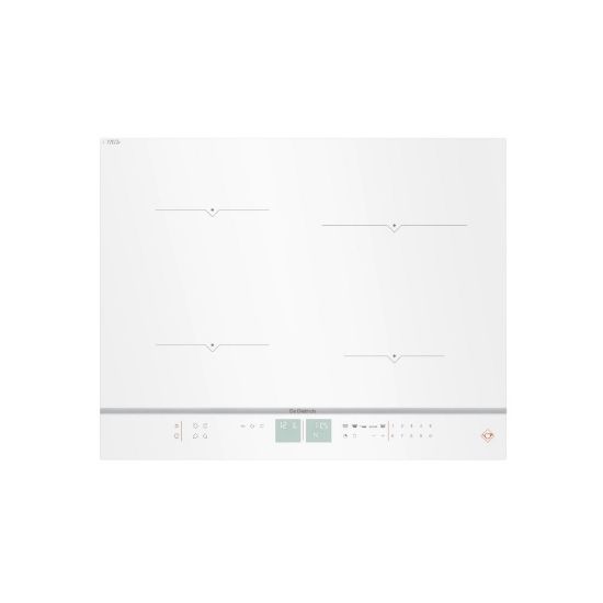 Image de Plaque de cuisson encastrable 65 cm, 4 feux induction, 7400W - De Dietrich DPI7670W - Blanc