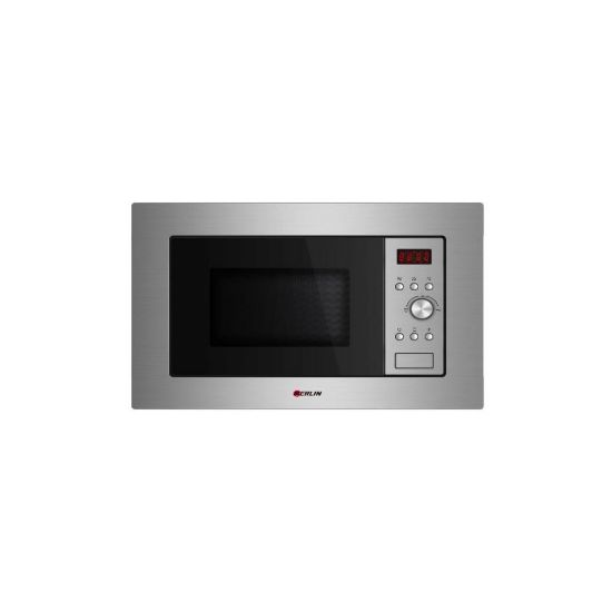 Image de Micro-ondes encastrable 60 x 38 cm, 20L, 700W - Merlin - inox