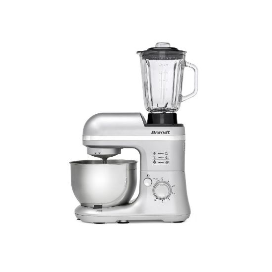 Picture of Robot patissier 4L + blender 1,5L - Brandt KM650BS - Gris argent