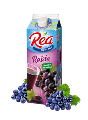 Briquettes de jus de raisin Réa - pack de 6 x 25cl