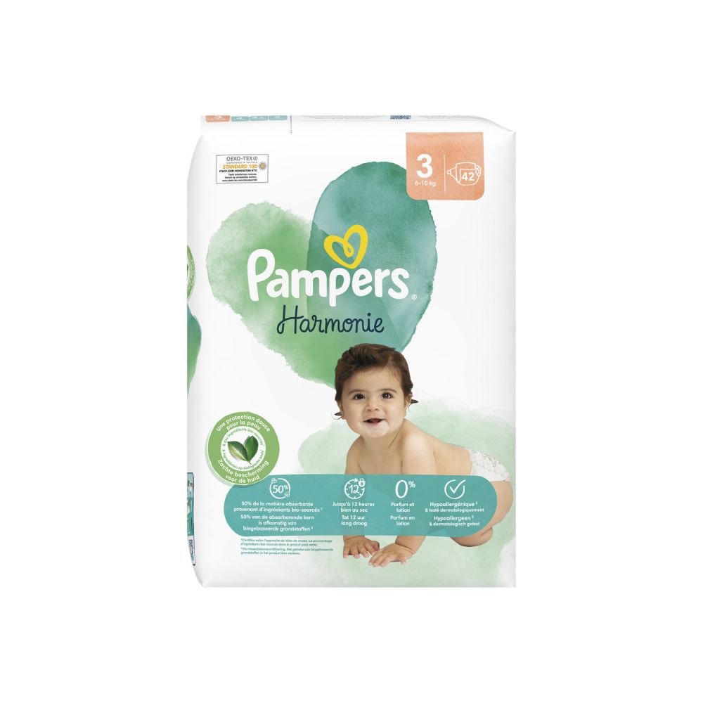 Couche Pampers harmonie taille 6 - Pampers