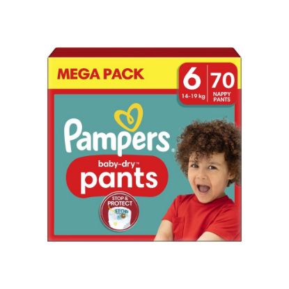 Couches-culotte taille 3 : 6-11 kg baby dry PAMPERS : le paquet de