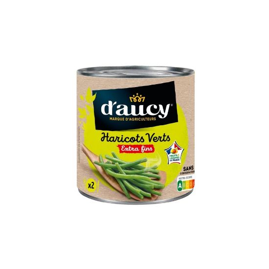 Image de Haricots verts Extra fins - D'Aucy - 400g