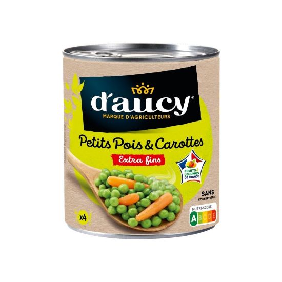 Picture of Petits pois et Carottes Extra fins - D'Aucy - 800g