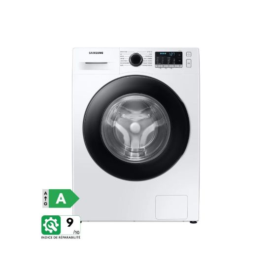 Picture of Lave-linge hublot 11kg, 1400tr/min, Eco Bubble, SpaceMax, Vapeur, Swirl - Samsung WW11BGA046AE - blanc