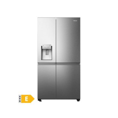 Image de Réfrigérateur américain connecté 632L | No Frost | Distributeur d'eau et glaçon avec réservoir - Hisense RS818N4TIE - inox