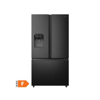 Picture of Réfrigérateur Multiportes Hisense RF793N4SAFE – 612L NoFrost – Distributeur Eau & Glaçons – Black Inox