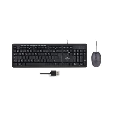 Pack clavier + souris filaire multimédia - Bluestork Media First 2 - noir
