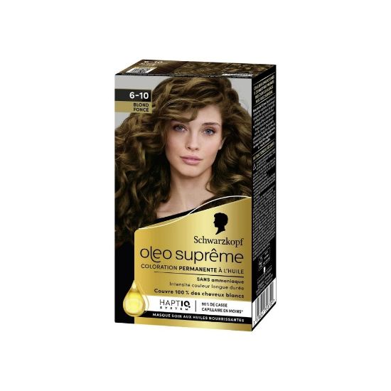 Image de Schwarzkopf Oleo Suprême Coloration à l’huile Permanente 6-10 Blond Foncé