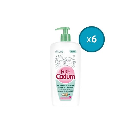 Picture of Gel Douche Corps & Cheveux à l'Amande Douce Cadum, 750mL