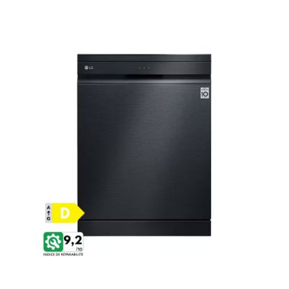 Image de Lave-vaisselle vapeur pose libre 14 couverts 60cm | TrueSteam™ | QuadWash™ | D | Inverter Direct Drive | Connecté WIFI - LG DF425HMS - Carbone