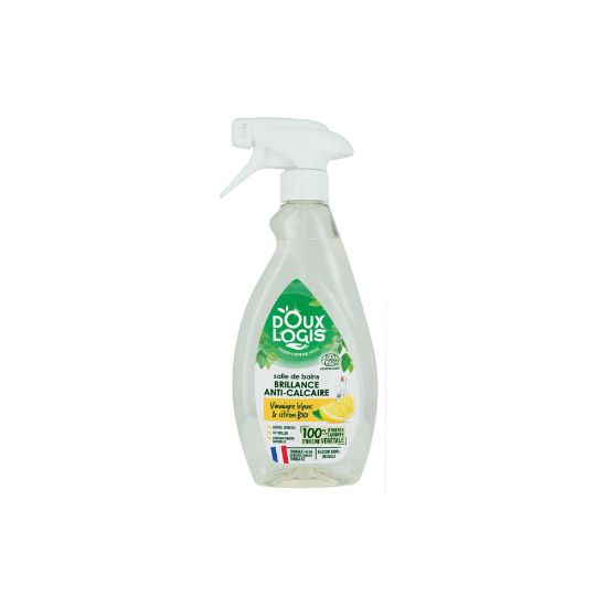 Image de Spray brillance anti-calcaire au vinaigre blanc et citron Bio - Doux Logis - 500mL