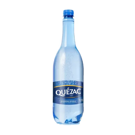 Eau minérale naturelle gazeuse QUEZAC (Pack 6 x 1,15L) 