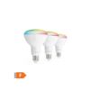 Image de Ensemble de 3 Ampoules E27 Leds RGB Connectées – Ampoules Led E27 connectées – 850 Lumen – 8 Watts – Application pratique - Caliber HBT-BR30-3PACK