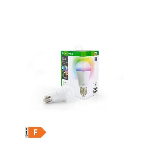 Picture of Ampoule Connectée E27 à Graduation avec LED RGB – Ampoule Poire Connectée à LED A19 – 850 Lumen – 8 Watts – Application Pratique - Caliber HBT-E27