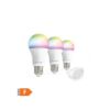 Picture of Pack de démarrage E27 Lampe connectée graduable avec passerelle HBT – 3x A19 ampoules poires LED connectées – 850 Lumen – 8 Watts - Caliber HBT-E27-STARTPACK