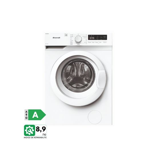 Picture of Lave-linge hublot 7kg 1200tr/min | Moteur Induction | Vapeur - Brandt WFB171QW