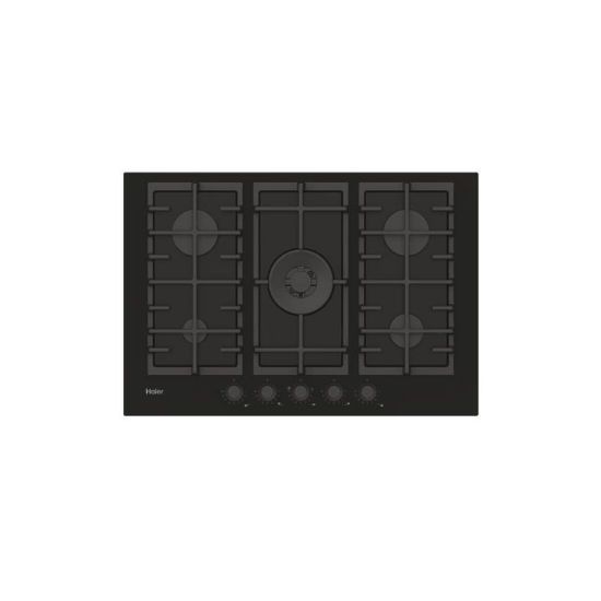 Picture of Plaque de cuisson encastrable 75cm 5 feux gaz dont wok 12900W - Haier HAVG75S2B