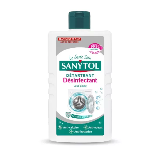 Désinfectant Détartrant Lave Linge SANYTOL le flacon de 250mL