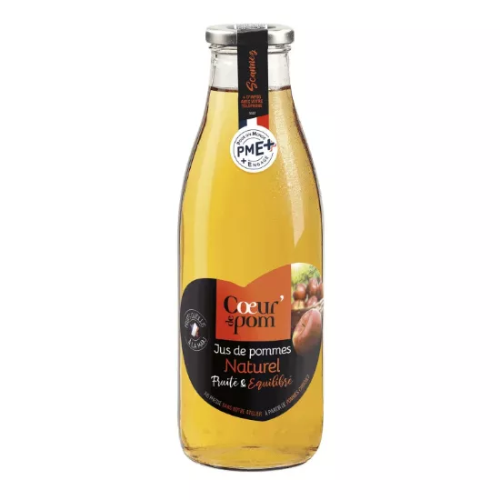 Jus de pomme naturel CŒUR' DE POM 1L