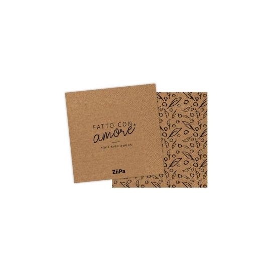 Picture of 20 serviettes kraft - ZiiPa Fatto Con Amore