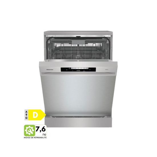 Picture of Lave-vaisselle 16 Couverts Pose libre 60 cm - Hisense HS643D90X - inox