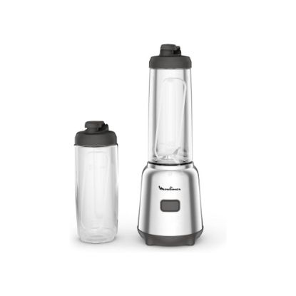 Image de Mini-blender 600ml 300W avec 2 bouteilles à emporter - Moulinex Mix & Move LM15FD