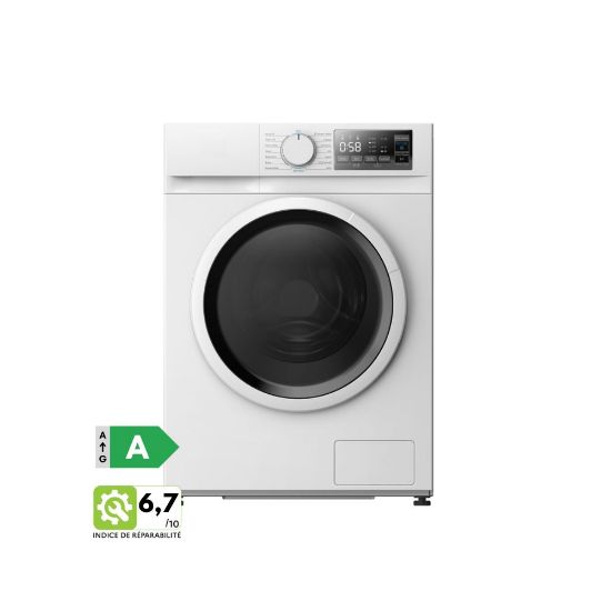 Image de Lave-linge 10kg 1400tr/min Vapeur 15 programmes - Merlin M-WM101400