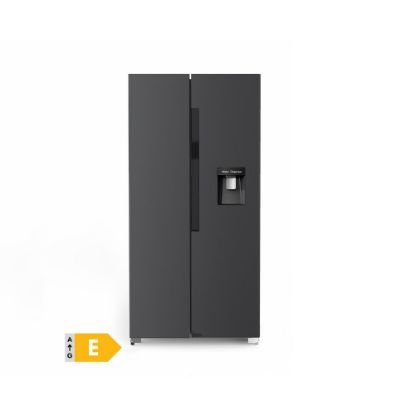 Image de Réfrigérateur américain 410L No Frost Distributeur d'eau avec réservoir - DeRosso DRK-SBS430WDE-B - Noir