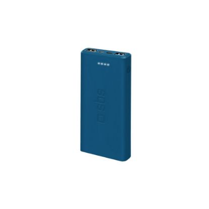 Image de Batterie portable Powerbank fast charge de 10.000 mAh 2 USB - SBS - bleu