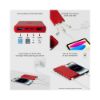 Image de Batterie portable Powerbank fast charge de 10.000 mAh 2 USB - SBS - rouge