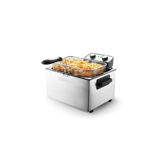 Picture of Friteuse semi-pro 5L 3000W inox avec fenêtre en verre - Kitchencook K-Fry XL