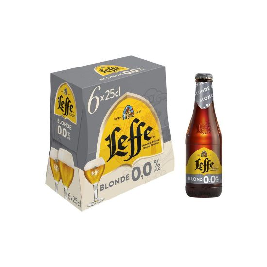 Image de Bière LEFFE Blonde sans alcool Pack 6 x 25cl