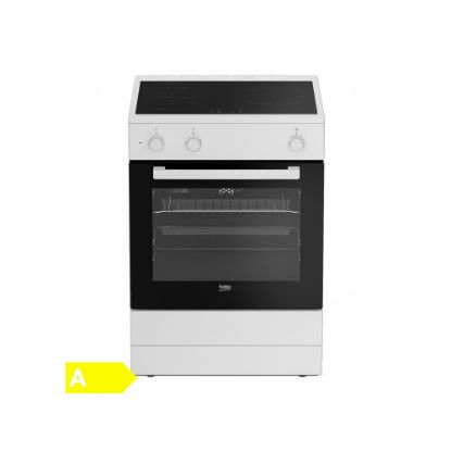 Image de Cuisinière 3 feux induction 60x60cm - Beko b300 FSE68112MWC - Blanc