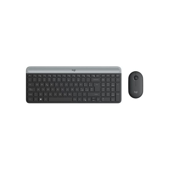 Image de Pack clavier et souris sans fil Logitech MK470 SLIM - graphite