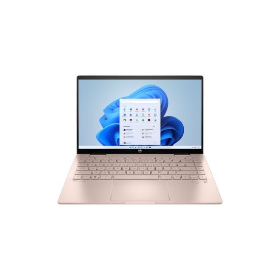 Image de Ordinateur portable HP Pavilion x360 2-in-1 Laptop 14-ek2004nk, Windows 11 Édition Familiale unilingue, 14", Intel® Core™ 5, 8Go RAM, 512Go Disque SSD, FHD, Rose pâle doré - A4UZ1EA/BH4